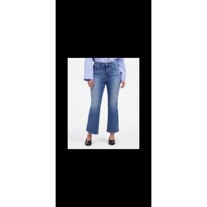Madewell Jeans Womens 27 Blue Kick Out Bootcut Cropped Denim NWT